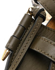 Calfskin Jacquard Mini Gate Dual Bag Autumn Green