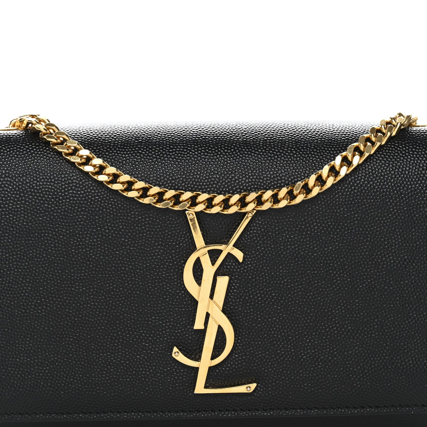 Grain De Poudre Small Classic Monogram Kate Satchel Black