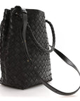 Nappa Intrecciato Small Andiamo Bucket Bag Fondant