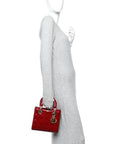 Patent Cannage Small Lady D1OR Cherry Red