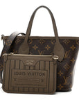 Monogram Neverfull Inside Out Bandouliere BB Dark Fango