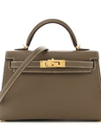 Epsom Mini Kelly Sellier 20 Etoupe