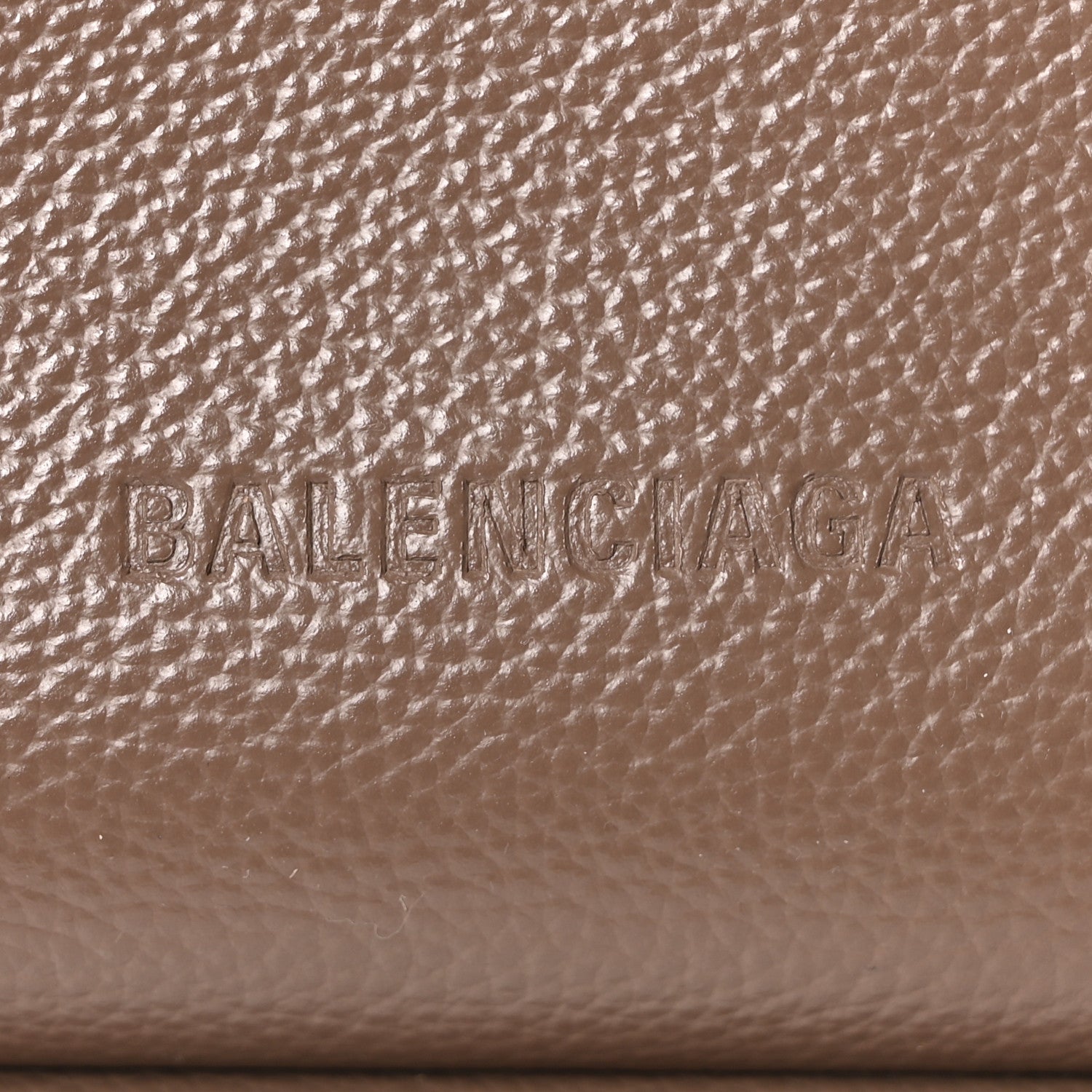 Calfskin Logo Embossed Small Tool 2.0 North-South Tote Mink Grey