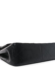 Lambskin Quilted Jumbo Double Flap So Black