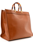 Vitello King Plexiglass Medium FNDI Sunshine Shopper Tote Cuoio