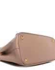Saffiano Small Galleria Double Zip Tote Cammeo