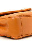 Lambskin Chevron Quilted Small Loulou Bag Sunflower