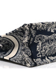 Canvas Embroidered Small D1ORiviera Toile De Jouy Book Tote Blue