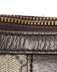 GG Supreme Monogram Web Small Ophidia Half Moon Hobo Brown