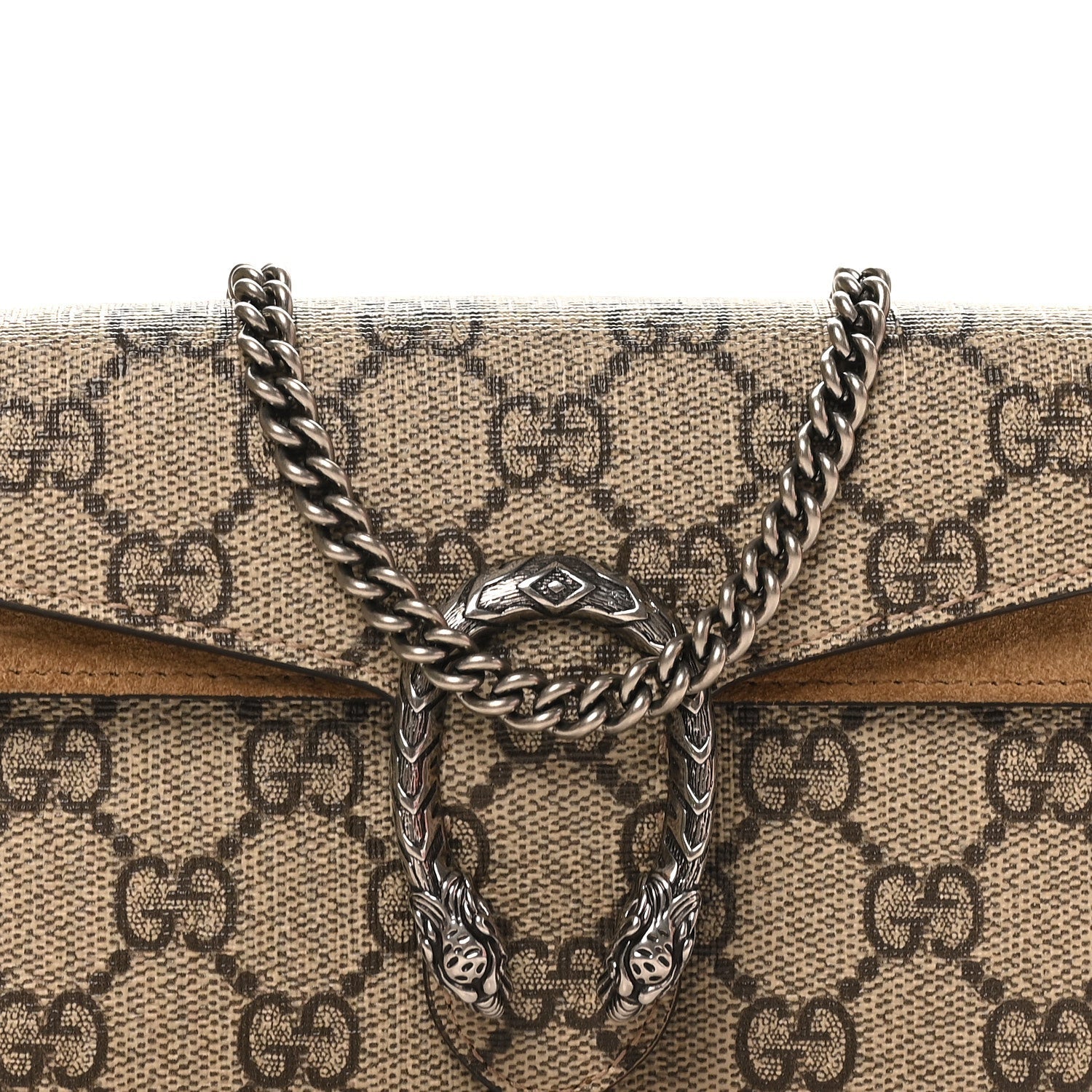 GG Supreme Monogram Super Mini Dionysus Shoulder Bag Taupe