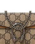 GG Supreme Monogram Super Mini Dionysus Shoulder Bag Taupe