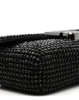 The Rhinestone J Marc Mini Shoulder Bag Black