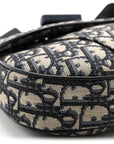 Oblique Mens Saddle Bag Blue