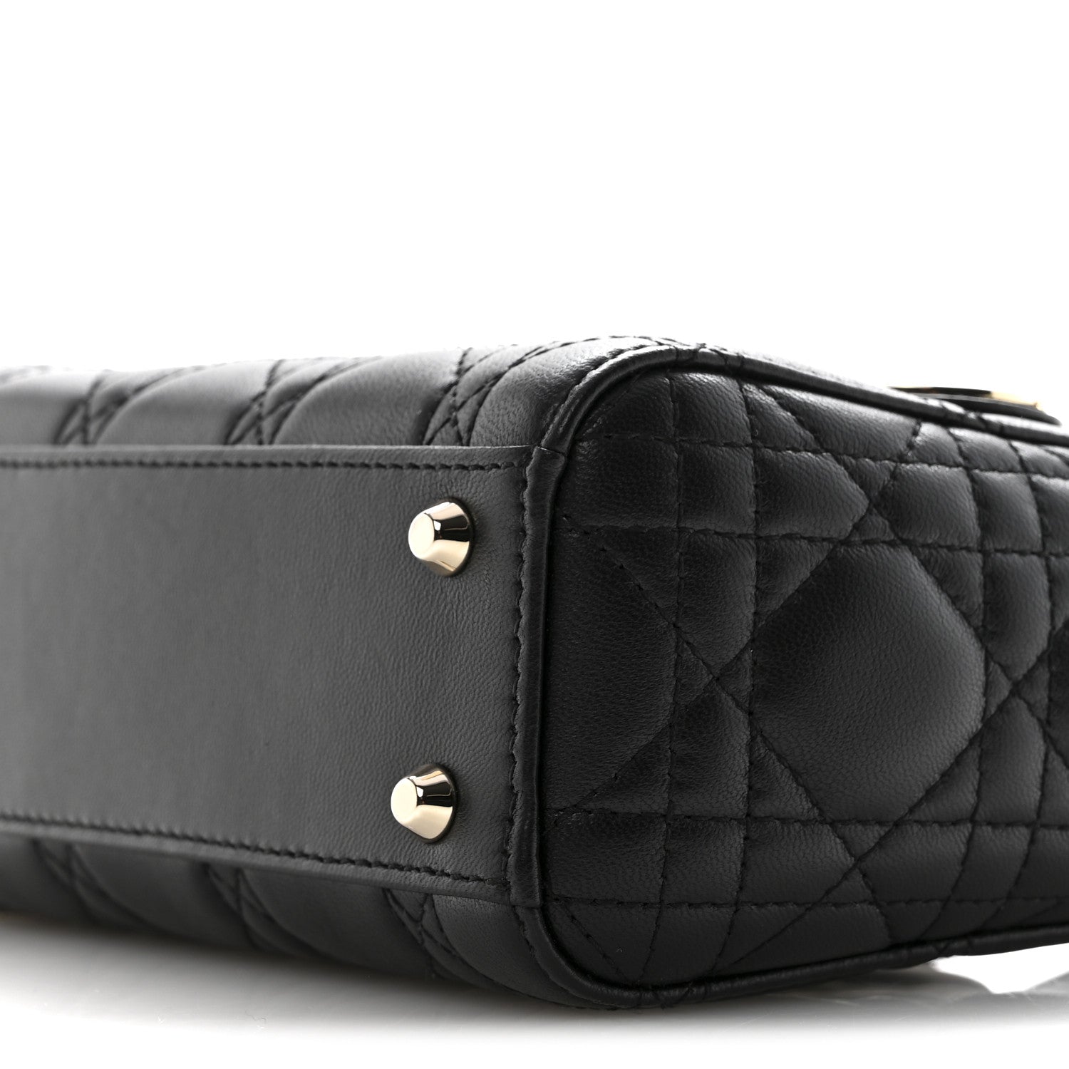 Lambskin Cannage Mini Lady D1OR Black