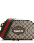 GG Supreme Monogram Web Neo Vintage Shoulder Bag Beige New Acero Crop