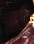 Polished Nappa Intrecciato Knot Mini Loop Camera Bag Madder Brown