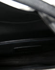 Grained Calfskin Mini Saddle Bag Black