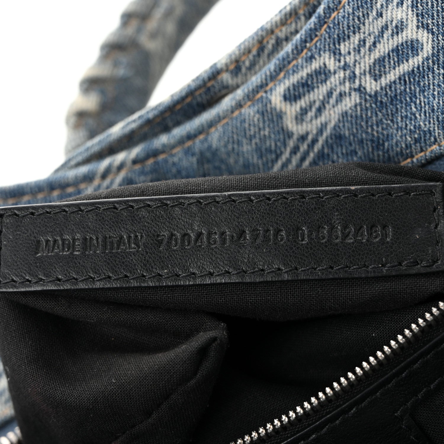Denim BB Monogram Neo Cagole City Handbag Blue