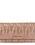 Nappa Lux Matelasse Flap Wallet Mughetto