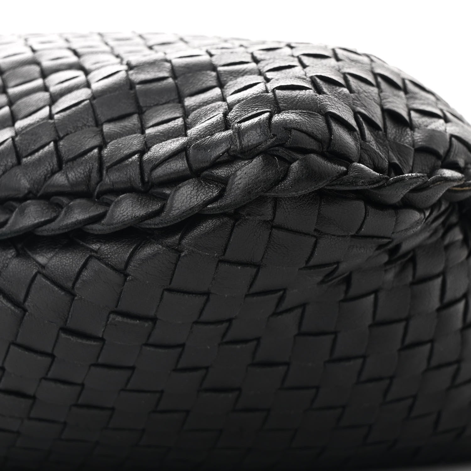 Nappa Intrecciato Medium Veneta Hobo Black