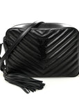 Calfskin Matelasse Monogram Monochrome Lou Camera Bag Black