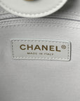 Calfskin Small Deauville Tote Light Grey