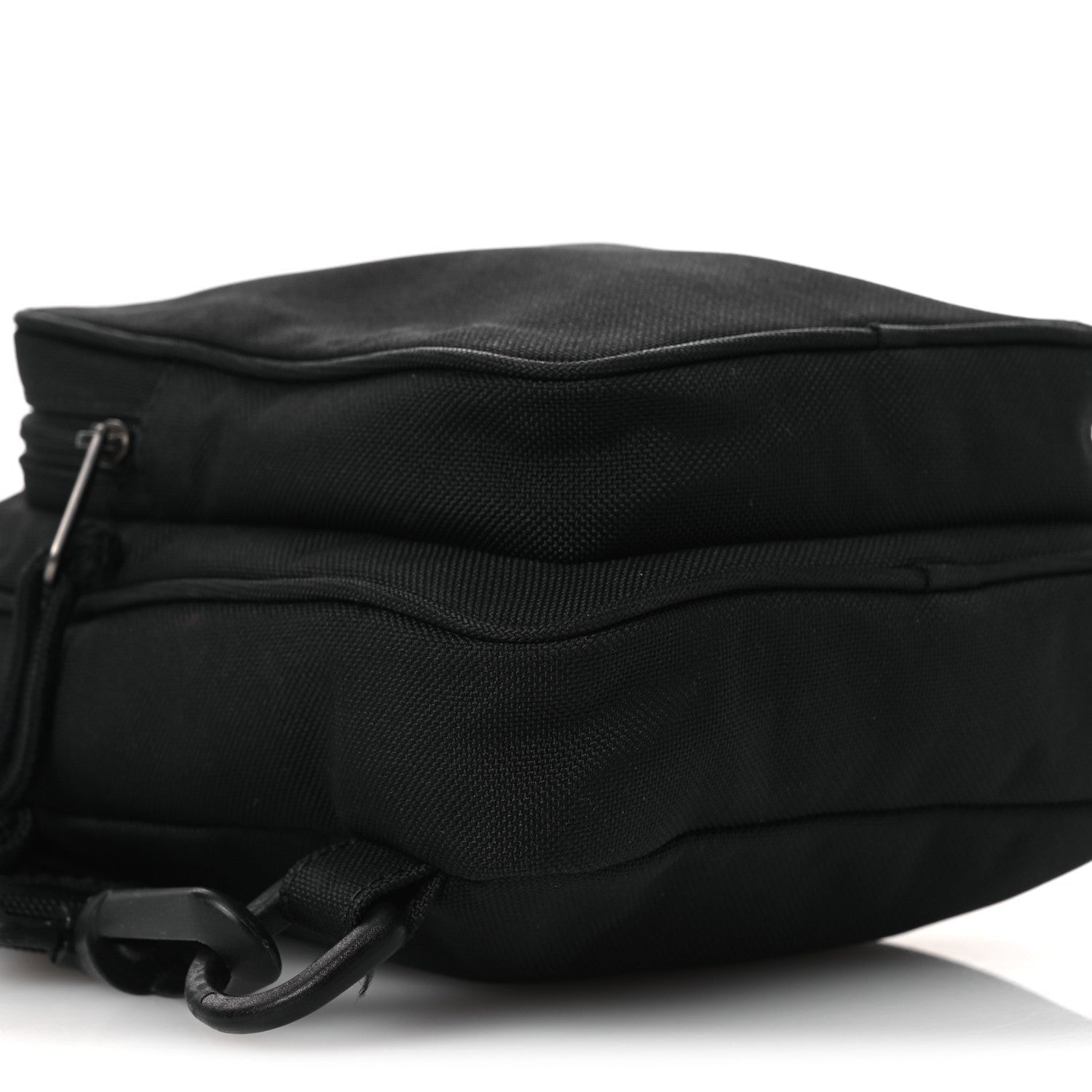 Nylon Logo Explorer Crossbody Messenger Bag Black