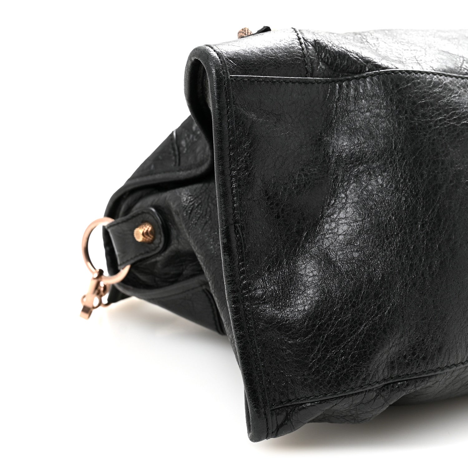 Agneau Giant 21 Rose Gold  Hardware Part Time Black