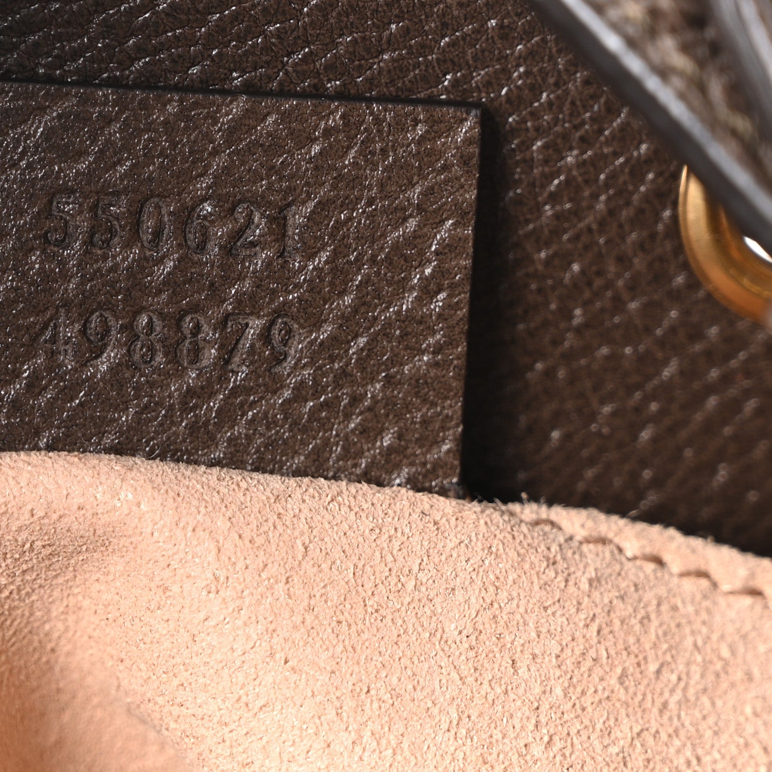 GG Supreme Monogram Web Small Ophidia Bucket Bag Brown
