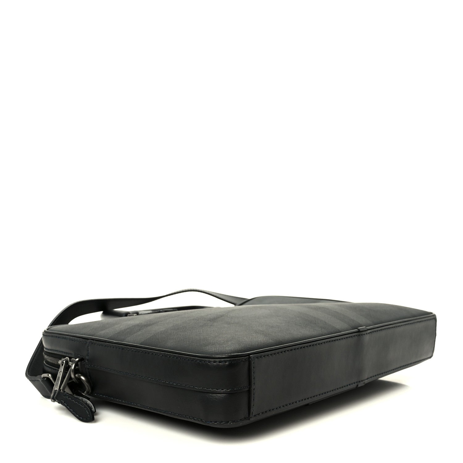 London Check Ainsworth Briefcase Dark Charcoal