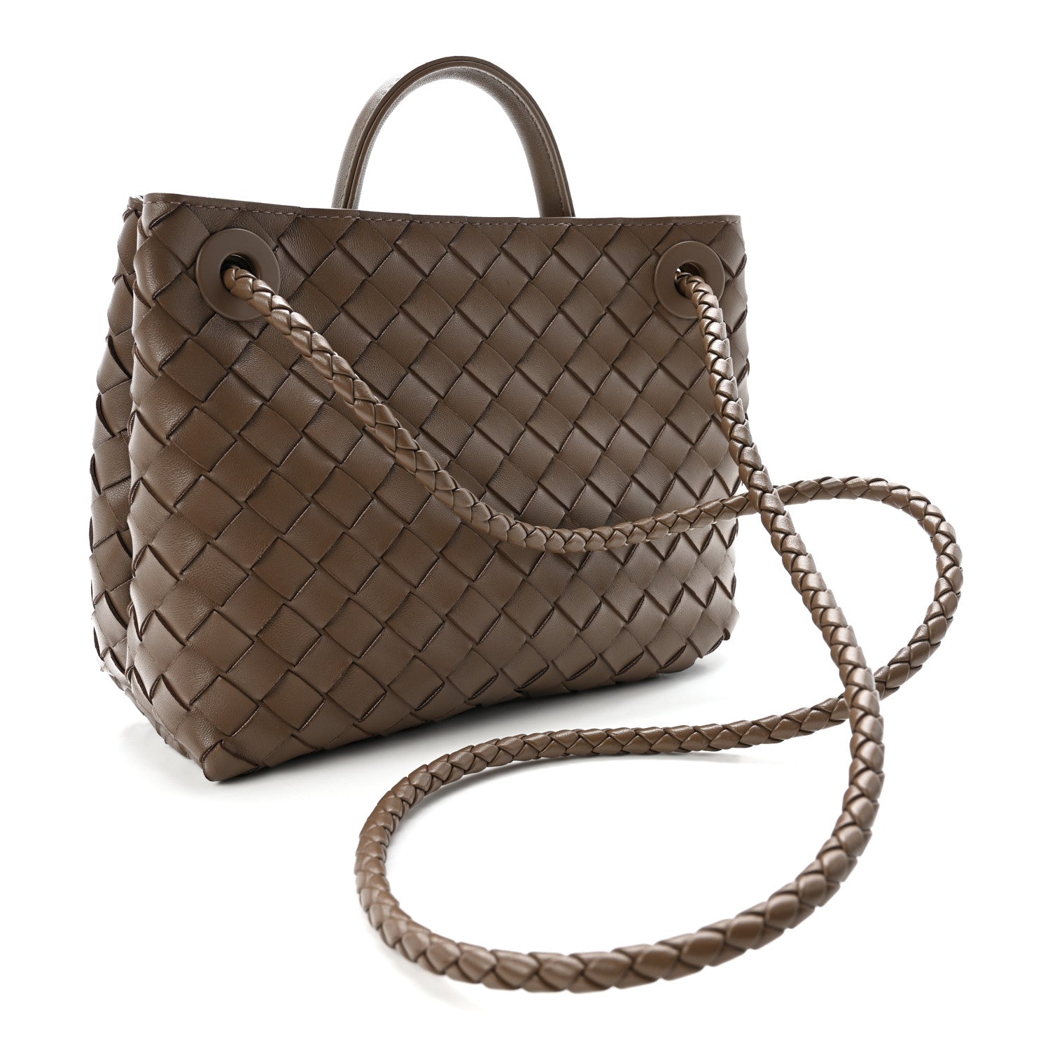 Nappa Intrecciato Small Andiamo Shoulder Bag Pinecone