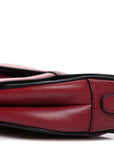Calfskin Mini Saddle Bag Red