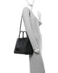 Calfskin Small Sac De Jour Black