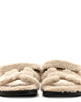 Woolskin Womens Chypre Sandals 40 Ecru