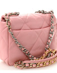 Lambskin Quilted Medium CHNL 19 Flap Pink