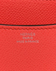 Epsom Enamel Constance 18 Rose Texas Rouge De Coeur