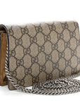 GG Supreme Monogram Super Mini Dionysus Shoulder Bag Taupe