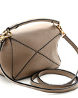 Calfskin Mini Puzzle Bag Sand