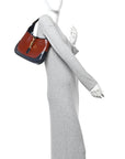 Boarded Dyana Lux Calfskin Bi-Color Small Jackie 1961 Hobo Mineral Red Blue