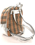 Smooth Calfskin 1983 Knight Check Link Backpack Silver