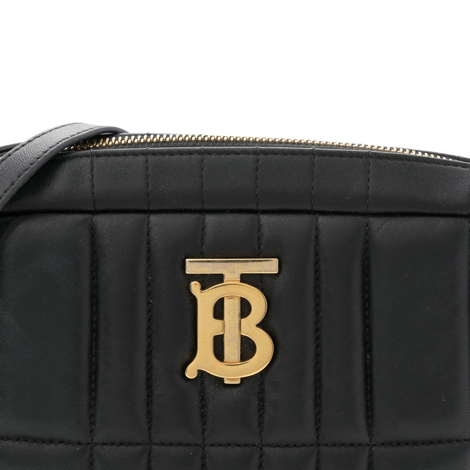 Lambskin Quilted Small Lola Camera Bag Black
