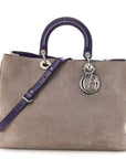 Suede Large D1ORissimo Tote Purple