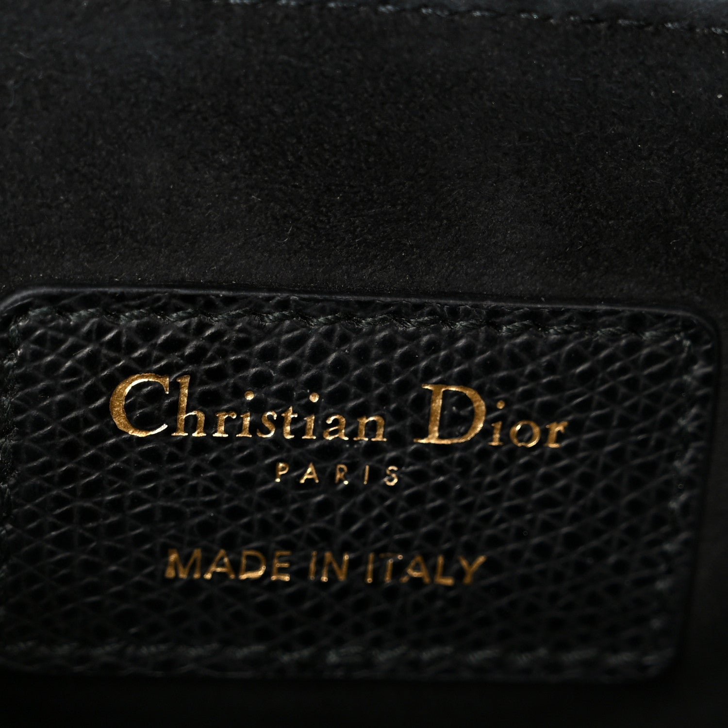 Grained Calfskin Mini Saddle Bag Black