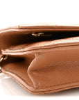 Caviar Quilted CC Turnlock Wallet On Chain WOC Brown