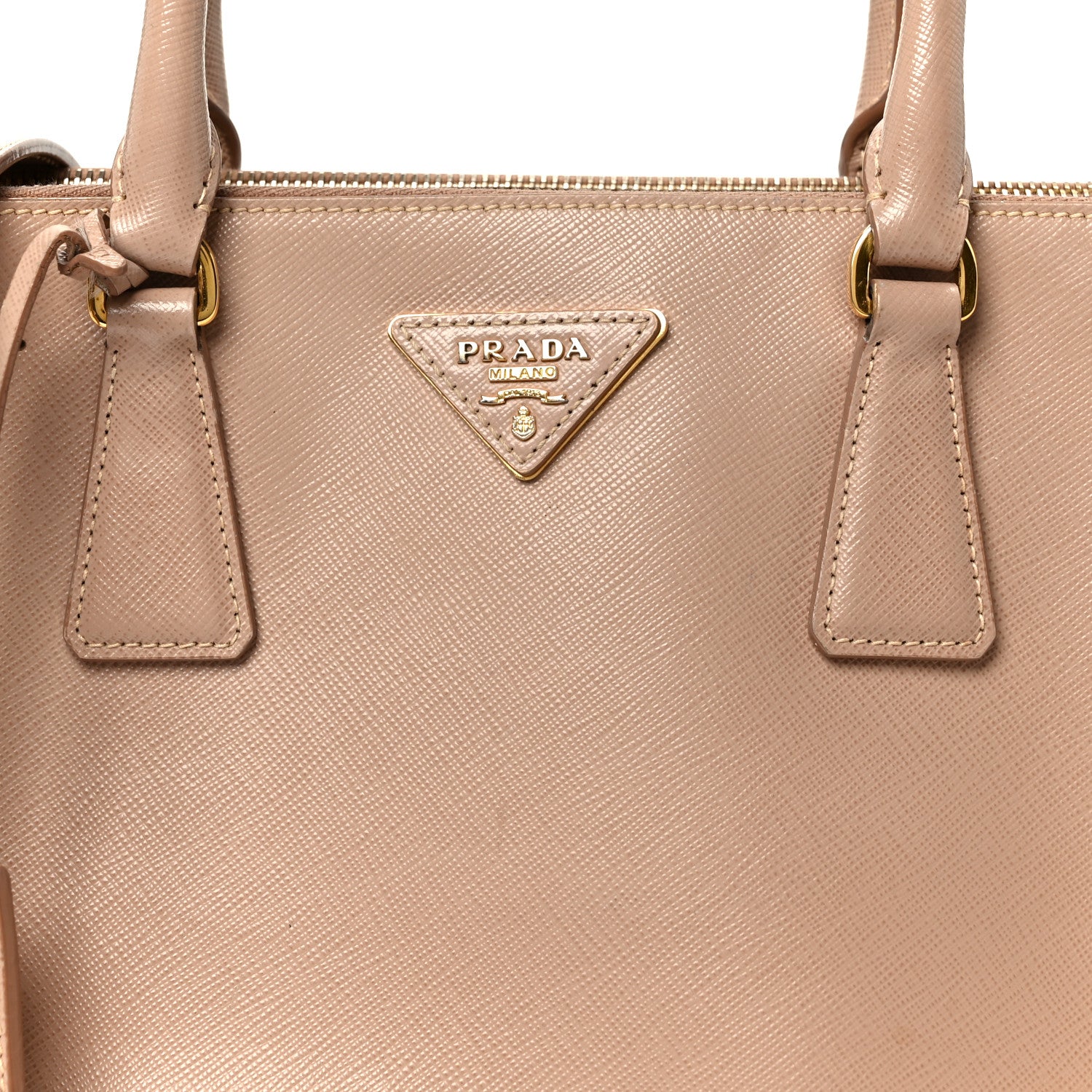 Saffiano Small Galleria Double Zip Tote Cammeo