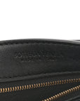 Nappa Intrecciato Small Andiamo With Chain Shoulder Bag Black