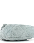 Tweed Quilted Medium CHNL 19 Flap Blue Multicolor