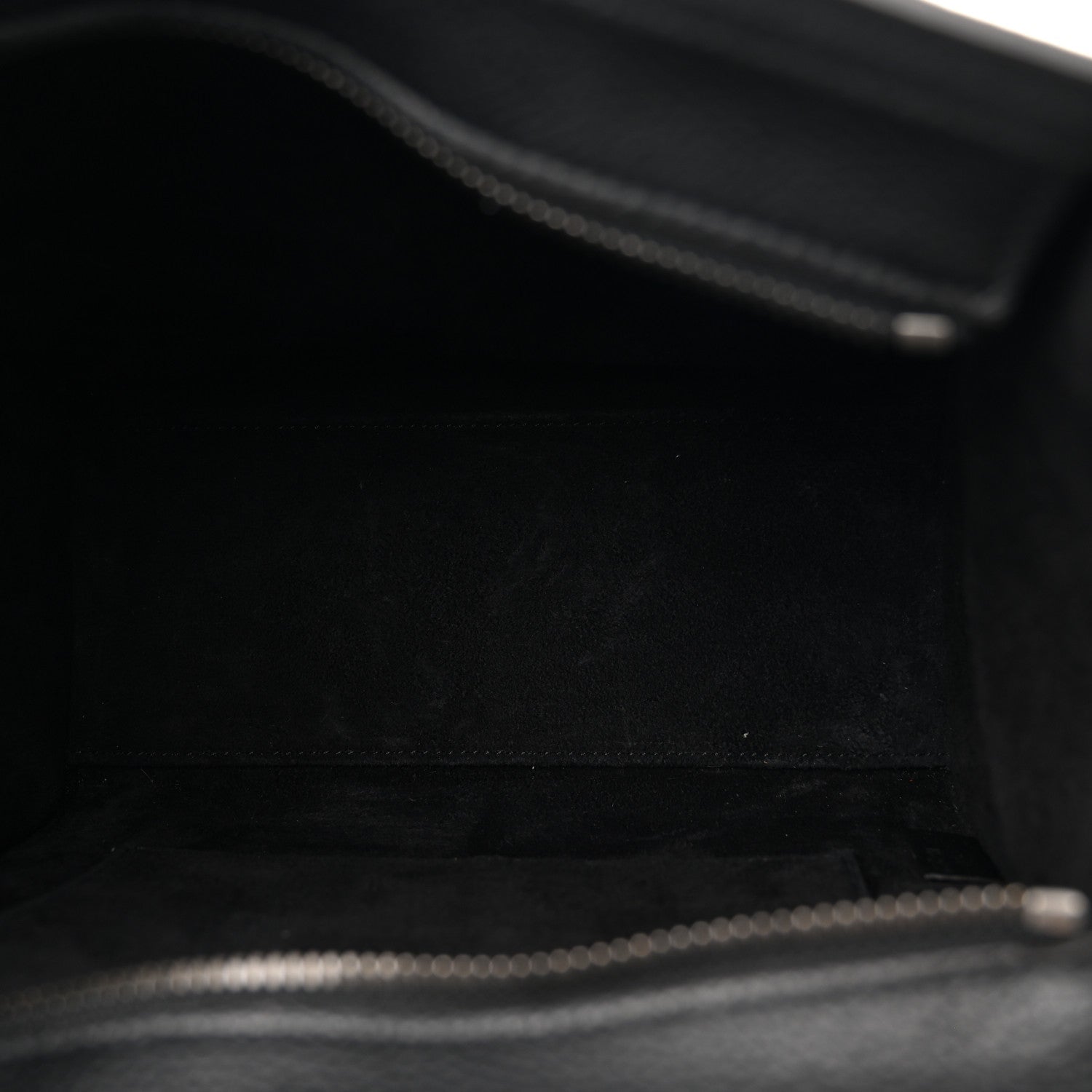Drummed Calfskin Nano Luggage Black