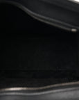 Drummed Calfskin Nano Luggage Black