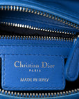 Lambskin Cannage Medium Lady D1OR Blue
